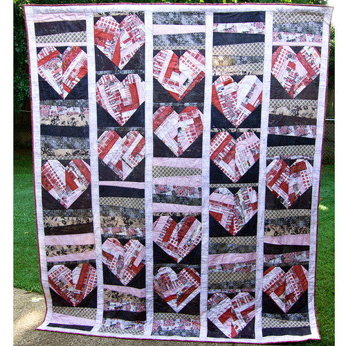 Country Hearts Pattern - Featuring Red Palette by Tim Holtz Free Download