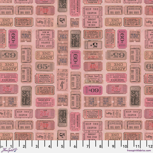 Pink - Tickets by Tim Holtz Palette Pink for Free Spirit