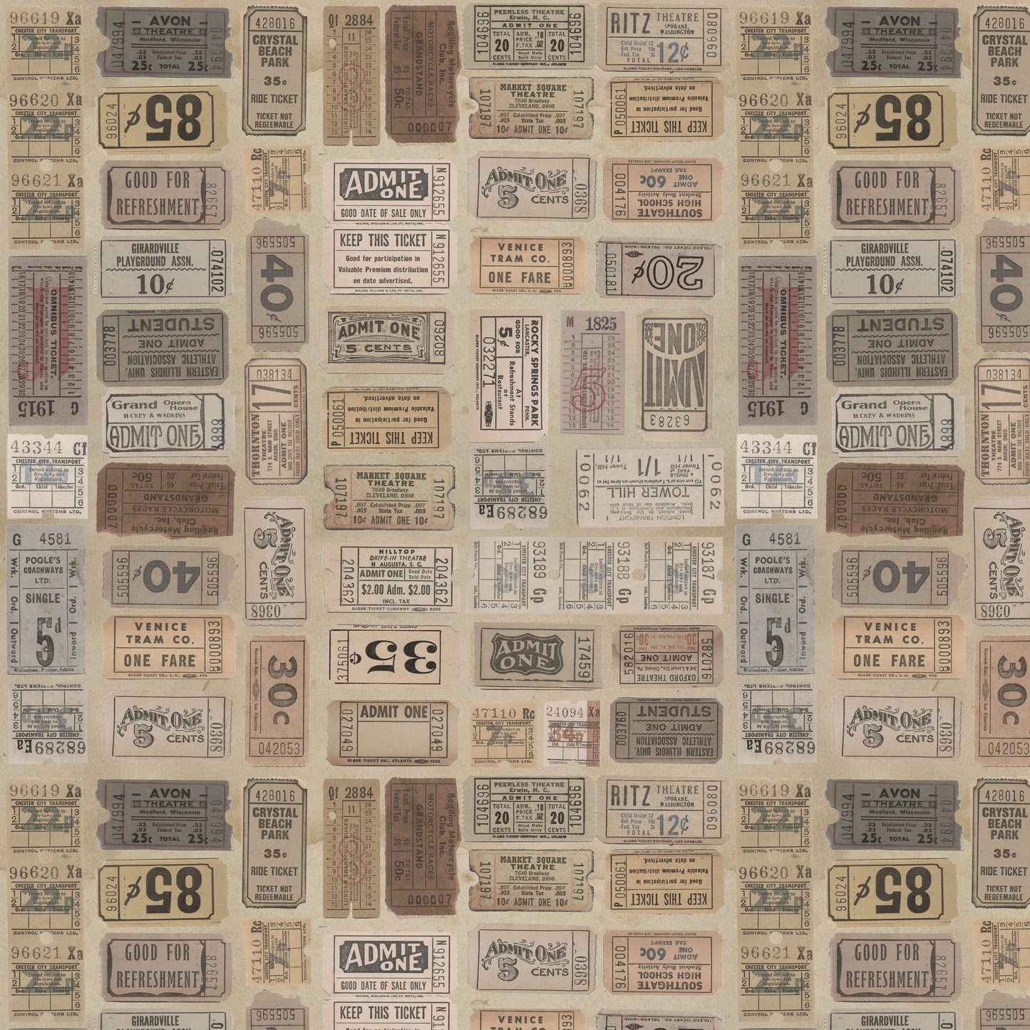 Neutral - Tickets by Tim Holtz Palette Neutral