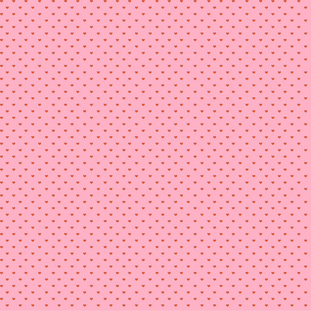Fat Quarter Hello Spring Hearts Y4280-42 Pink