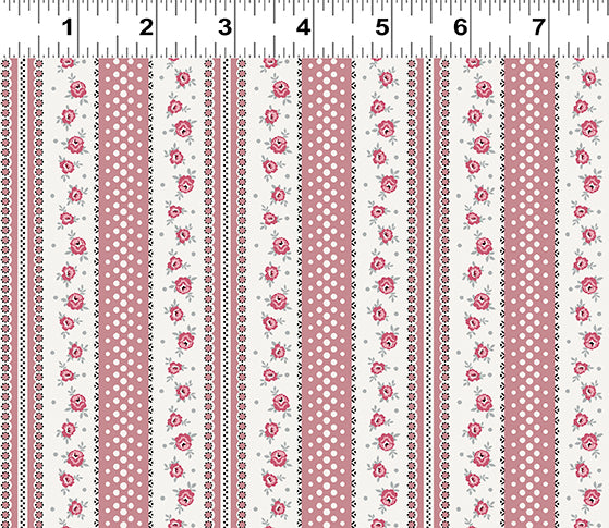 Audrey Rose Stripe Y4308-42 Pink by Clothworks