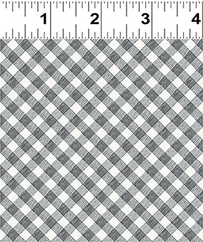Fat Quarter Audrey Diagonal Plaid Y4310-7 Dark Gray by Clothworks