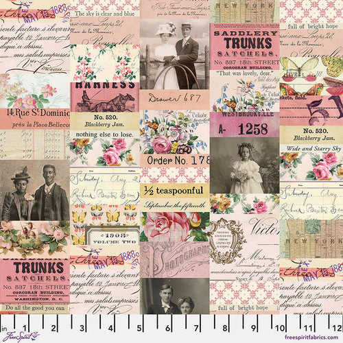 Pink - Collage by Tim Holtz Palette Pink for Free Spirit