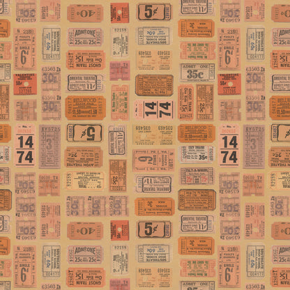 Orange - Tickets by Tim Holtz Palette Orange for Free Spirit