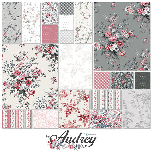 Audrey Fat Qtr Pack FQ0489 by Clothworks