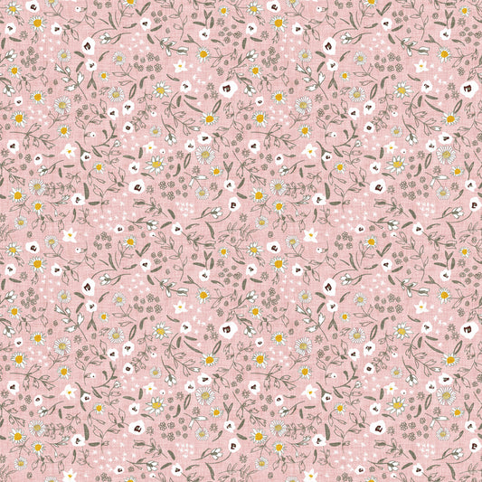 Delilah Scattered Y3693-42 Pink by Ester Fallon Lau for Clothworks