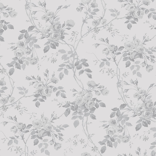 Audrey Rose Vine Y4305-5 Light Gray by Clothworks