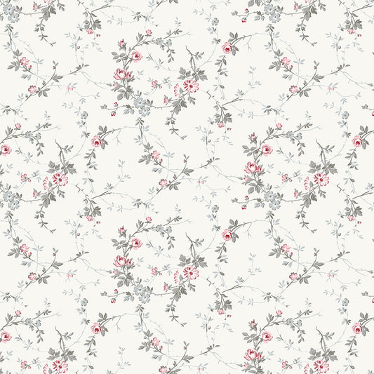 Audrey Dainty Vine Y4306-57 Cream by Clothworks